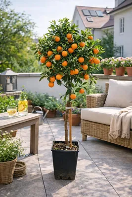 Produktbild von Hernandina Clementinenbaum 120–150 cm – Mediterraner Citrusbaum, winterhart & selbstfruchtend, süße Clementinen für Garten & Terrasse