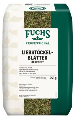 Zdjęcie produktu dla Fuchs Professional lubczyk liście nacierane pikantne opakowanie 250g