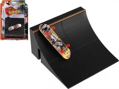 Obrázok produktu pre Skateboard prstový skrutkovací s rampou plast mix druhov na karte