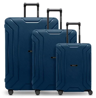 Productafbeelding van REDOLZ trolley Essentials 15 Trolley-Set 3-delig Navy Blue donkerblauw 55cm