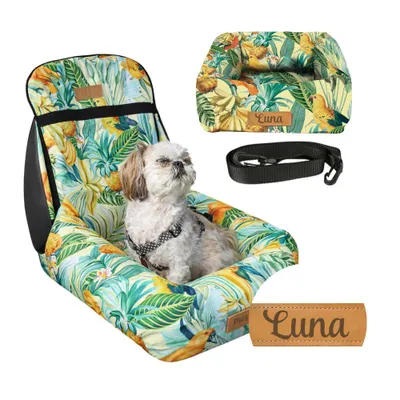 Immagine prodotto di Dogeste Trasportino Auto per Cani con Guinzaglio e Cesto per Piccoli Animali