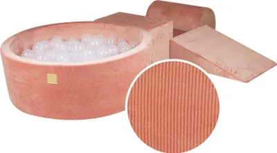 Obrázok produktu pre Penové stavebné kocky pre deti s bazénom na loptičky – mäkké stavebné kocky pre bábätká