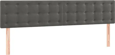 Obrázok produktu pre vidaXL Čelá postele, tmavošedé, 160 x 5 x 78/88 cm, zamat