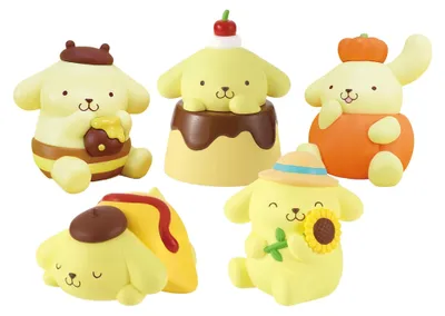 Productafbeelding van Sanrio Twinchees Minifiguren, Pompompurin, Mijn favoriete kleur, 5 cm, Blindverpakking, Display (24 stuks)
