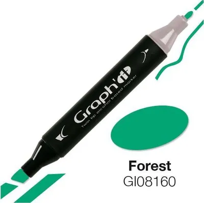Produktbild von Graph'It Marker mit Doppelspitze - Wald