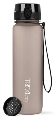 Produktbild von 720°DGREE Trinkflasche uberBottle softTouch mit Sieb nougat brown 1l