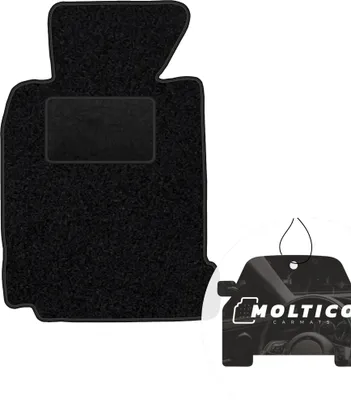 Produktbild von moto-MOLTICO Fahrer Fußmatte Auto Velours Fahrerseite Autoteppiche Schwarz Fahrermatte 1-teilig passend für BMW 5er E39 1996-2003