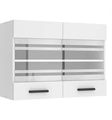 Produktbild von Belini Hängeschrank Küche, Küchenschränke SGW. Breite 80 cm. Oberschrank mit 2 Türen, Küchenhängeschränke, Wandschrank Hängend, Weiß matt