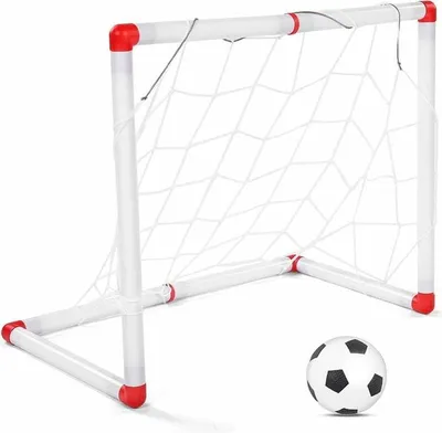 Produktbild von Käfige und Mini-Fußballtor-Set, Eltern-Kind-Spielzeugspiel, Outdoor-Interaktion, Fußball-Trainingsset, Hallenfußball mit Mini-Fußballball, Übungsspiele, 56 x 30,5 x 45 cm