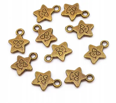 Produktbild von MIXFORM Anhänger Stern Metalllegierung 14x11mm 10 Stück