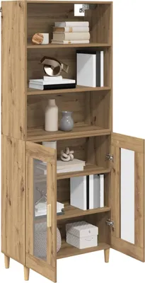 Obrázek produktu pro vidaXL Highboard Artisan dub 69,5 x 32,5 x 180 cm Materiál na bázi dřeva