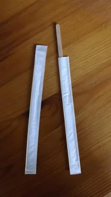 Produktbild von 500 St. Rührstäbchen einzeln in Papier Holz Einweg-Kaffeelöffel-140mm