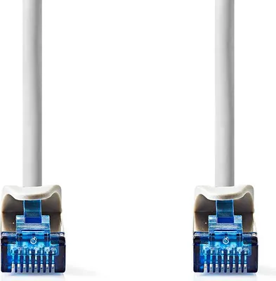 Produktbild von Nedis CAT6a-Netzwerkkabel - S/FTP - RJ45 Stecker - RJ45 Stecker - 1.00 m - Snagless - Rund - LSZH - Grau - Label