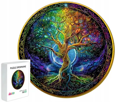 Produktbild von Pasjo24 Holzpuzzle Baum des Lebens, 145 Teile