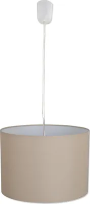 Produktbild von Näve Leuchten Pendelleuchte TOM mit E27 Pendelleuchte TOM mit E27 Pendelleuchten - Pendelleuchte "TOM" D: 30cm beige, Hängelampe im Klassik Stil, aus Textilmaterial und Kunststoff in beige, 21 cm hoch, Ø 30 cm, E27-Fassung