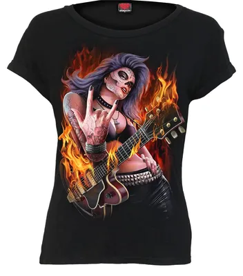 Produktbild von Spiral Damen T-Shirt, Schwarz, S