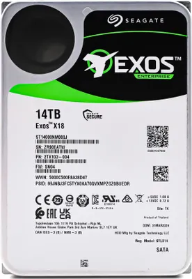 Produktbild von Seagate Exos X18 ST14000NM000J - Festplatte - 14 TB