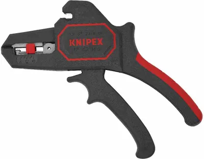 Produktbild von Knipex 126-2180SB Abisolierzange 0,2-6qmm, schwarz/rot