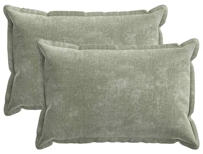 Immagine prodotto di vidaXL, 2 federe per cuscini, HOUTEN, verde, 50 x 70 cm, tessuto in ciniglia