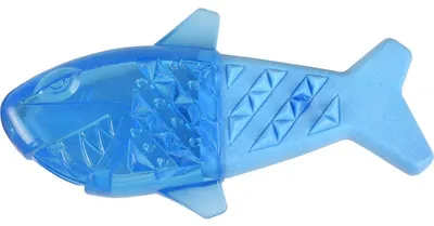 Image de Flamingo Jouet pour chiens TPR Fresk Snowy poisson bleu
