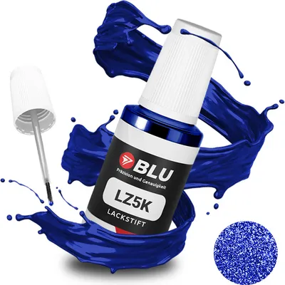 Produktbild von BLU Auto Lackstift Blau kompatibel für Audi LZ5K SantorinBlau | Auto Lack Reparatur Ausbesserungslack