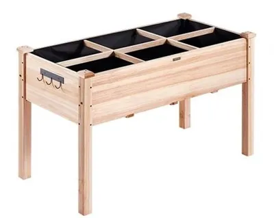 Obrázok produktu pre Kvetináč – vonkajšie vázy na kvety – vonkajšie kvetináče – drevo – 120 x 58 x 76 cm – nosnosť 100 kg