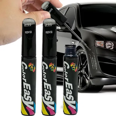 Immagine prodotto di Pennarello per ritocco vernice auto, pennarello per riparazioni auto, pennarello per vernice auto, pennarello per riparazione graffi, pennarello per riparazione vernice, pennarello riparatore, aiuto per riparazioni, nero, 2 pezzi