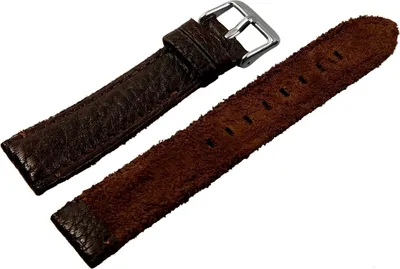 Produktbild von Hochwertiges Echt-Lederband, braun, 18 - 24 mm