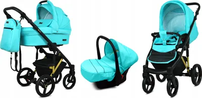 Obrázok produktu pre BabyLux® UZO | Kočík 3v1 Set | Mint | Kombi set na kočík | Buggy + Babywan