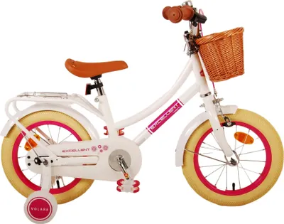 Produktbild von Volare Excellent Kinderfahrrad – Mädchen – 14 Zoll – Weiß