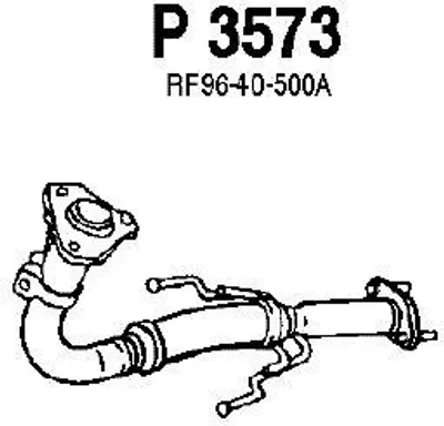 Produktbild von VEGAZ Abgasrohr Auspuffrohr für MAZDA 626 V Hatchback (GF) Vorne MZR-97