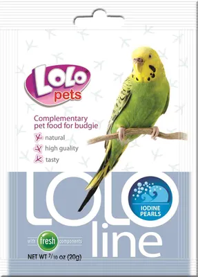 Obrázok produktu pre LoLo Pets - LOLO LINE - jódové perly - jódová zmes pre menšie papagáje 20g