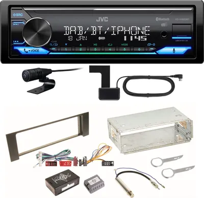 Produktbild von JVC KD-X482DBT Bluetooth DAB USB Digitalradio Einbauset für Audi A4 B6 B7