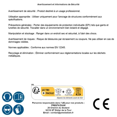 Image de Ancrage HT36 - 140x740x3 mm - D-Work