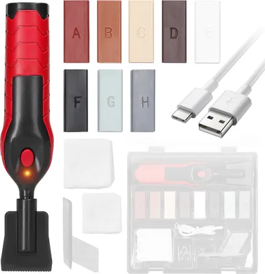 Immagine prodotto di Pavimento di piastrelle fai da te riparazione strumento set multifunzione mobili in porcellana riparazione strumento set graffio chiodo buco crepa riempimento strumento set casalingo portatile fusione cera strumento set