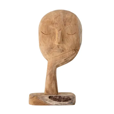 Produktbild von BLOOMINGVILLE | Cacia Deko, Natur, Recyceltes Holz | L18xH35xW10 cm | 82048080