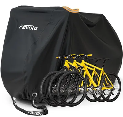 Productafbeelding van Fietshoes, afdekzeil, waterdicht, voor 2-3 fietsen, 210T Oxford-weefsel