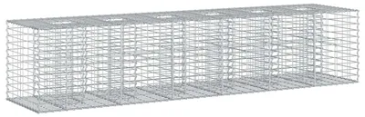 Obrázek produktu pro vidaXL Gabionové vyvýšené záhony 2 ks stříbrné 260 x 60 x 55 cm