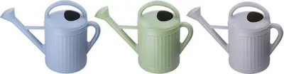 Produktbild von Rivanto® Große Vintage Gießkanne mit Brause 8500 ml, 2 Griffe, farbig sortiert, Kunststoff Outdoor Gießkanne mit Tülle, L49 x B22 x H35 cm