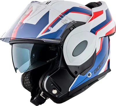 Image de Bogotto FS-X600 Vyda casque pliable, blanc/rouge/bleu, XS
