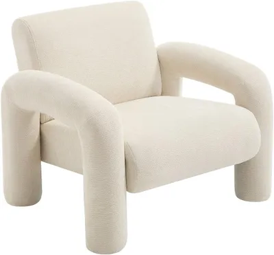 Produktbild von Sessel mit gerader Rückenlehne 1 Olivra - Polyester - beige