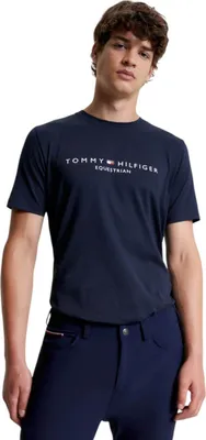 Immagine prodotto di Tommy Hilfiger Maglietta equestre Herren Williamsburg Maglietta grafica a maniche corte Desert Sky XS
