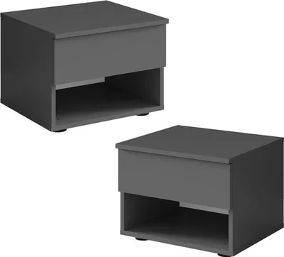 Produktbild von Nachttisch 2er Set in graphit FAIDO-166