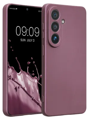 Produktbild von kwmobile Handyhülle für Samsung Galaxy S26 Hülle - weiche Silikon Case metallisch schimmernd - Schutzhülle Cover - Metallic Lavendel