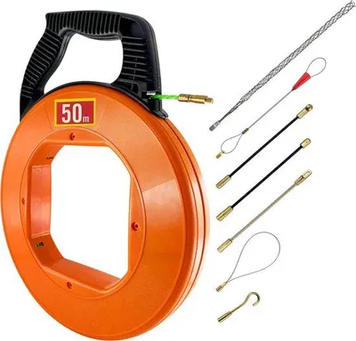Produktbild von Kabeltrektool 50 m - für Kabel und Kabeldraht - praktischer Werkzeugassistant
