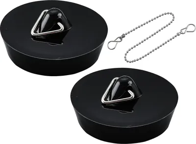 Produktbild von Frap Abflussstopfen 2 Pack Waschbeckenstöpsel,Ø 45.5 to 42 mm Badewannenstöpsel mit 35 cm Stöpsel Kette, Waschbecken Stöpsel Verschluss, Abfluss Stöpsel für Waschbecken Spülbecken Küchenspüle
