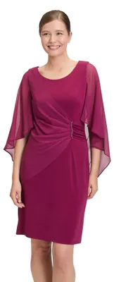 Produktbild von Vera Mont Damen Cocktailkleid mit Raffung 42, Sweet Berry