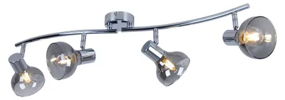 Produktbild von Deckenlampe, Metall, Glas, Chrom, 4 Flammig, L 70 cm