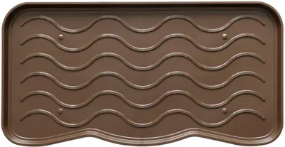 Zdjęcie produktu dla Ociekacz na buty fala 38×75 cm prostokątny brązowy