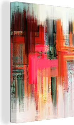 Produktbild von OneMillionCanvasses® - Leinwandbilder - 90x140 cm, Ölgemälde - Abstrakt, Wandbilder Kunstdruck Wanddekoration - Foto auf Leinwand - Gemälde auf Holzrahmen  - Wandschmucke - Schlafzimmer